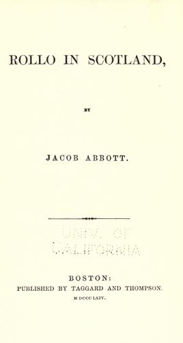 Rollo in Scotland - Abbott, Jacob